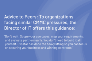 Advice to peers to get started with CMMC now