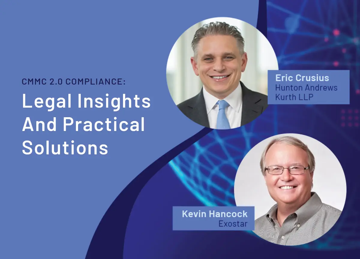 Header image for Legal Insights and Practical Solutions webinar with Kevin Hancock and Eric Crusius.