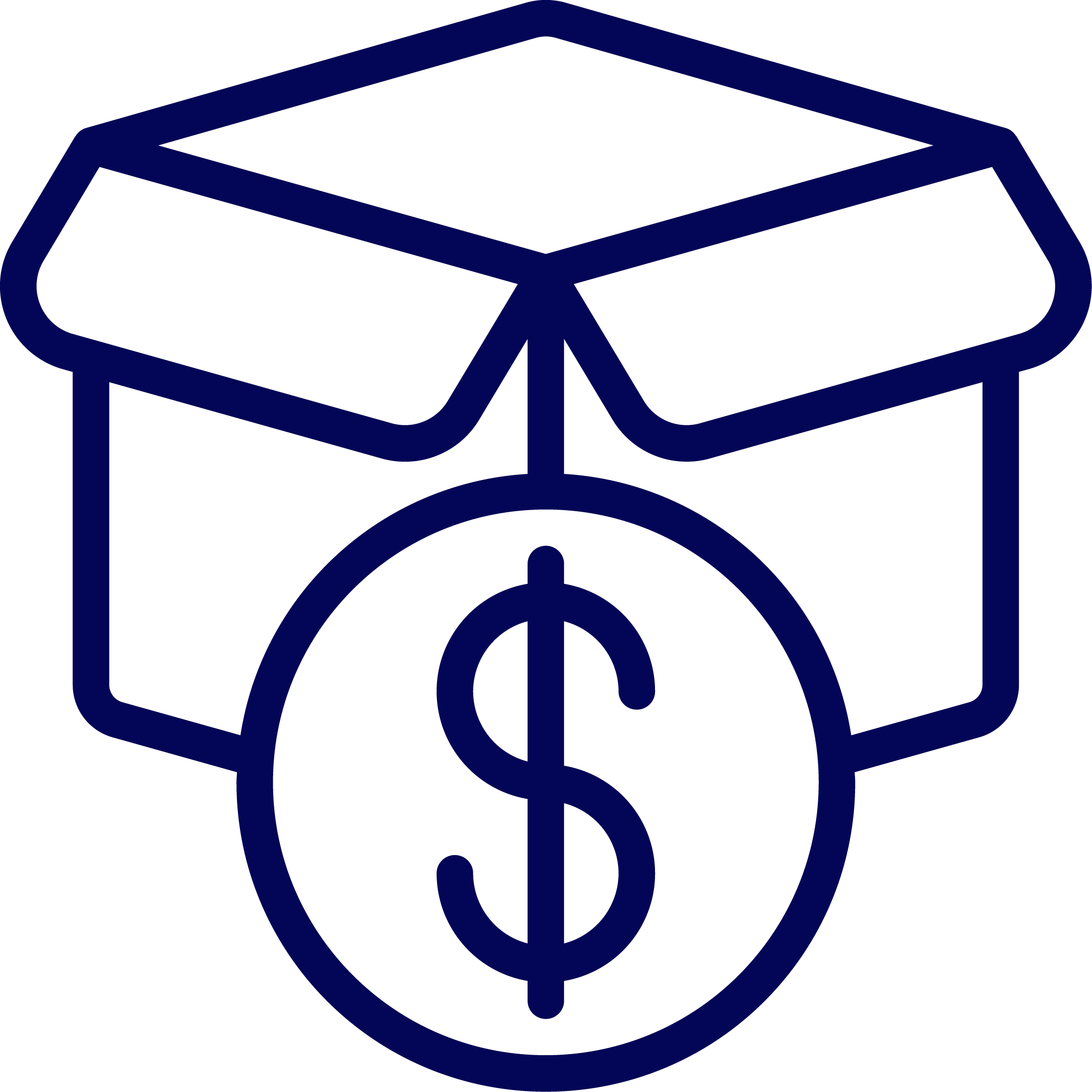 Cardboard box icon with dollar sign to represent Order to Cash.