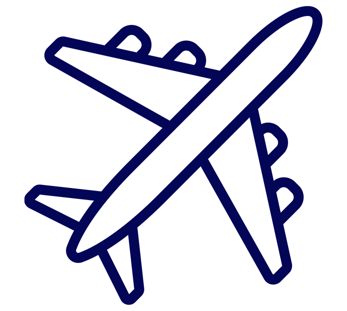 Icon of a jumbo jet image to indicate the A&D sphere.